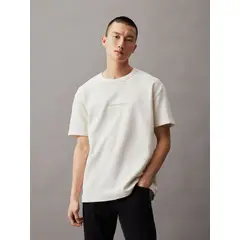 CALVIN KLEIN - Polera City Grid Blanco