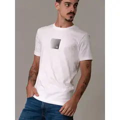 CALVIN KLEIN - Polera Metallic Box Blanco