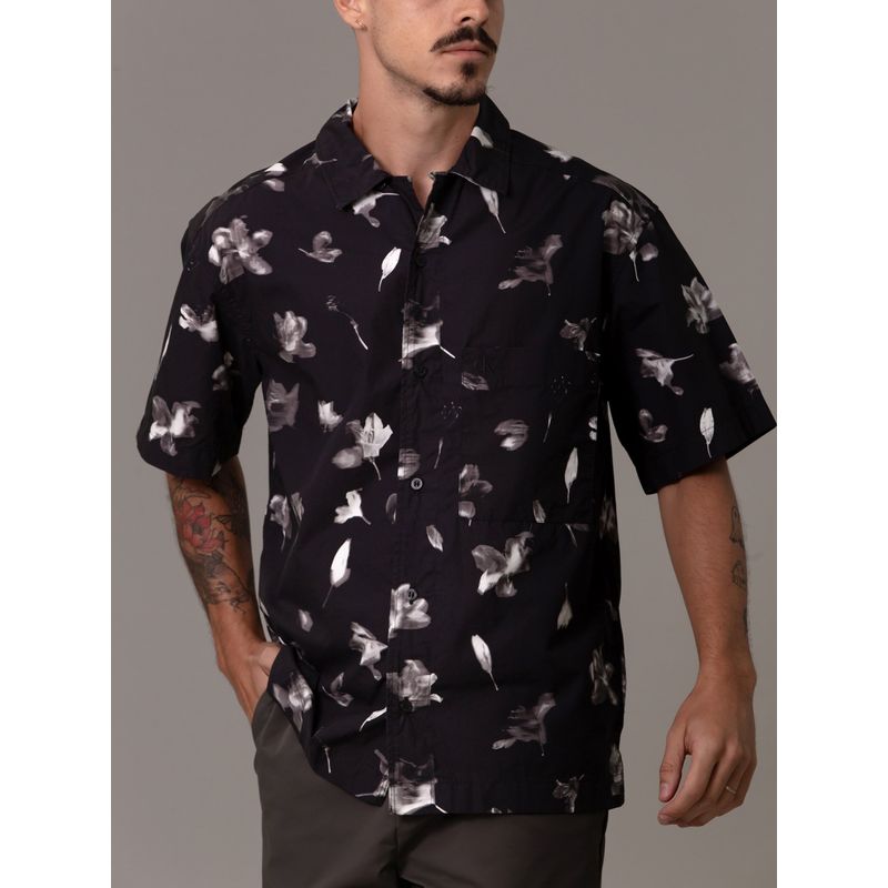 CALVIN KLEIN - Camisa Relaxed AOP Multicolor Calvin Klein