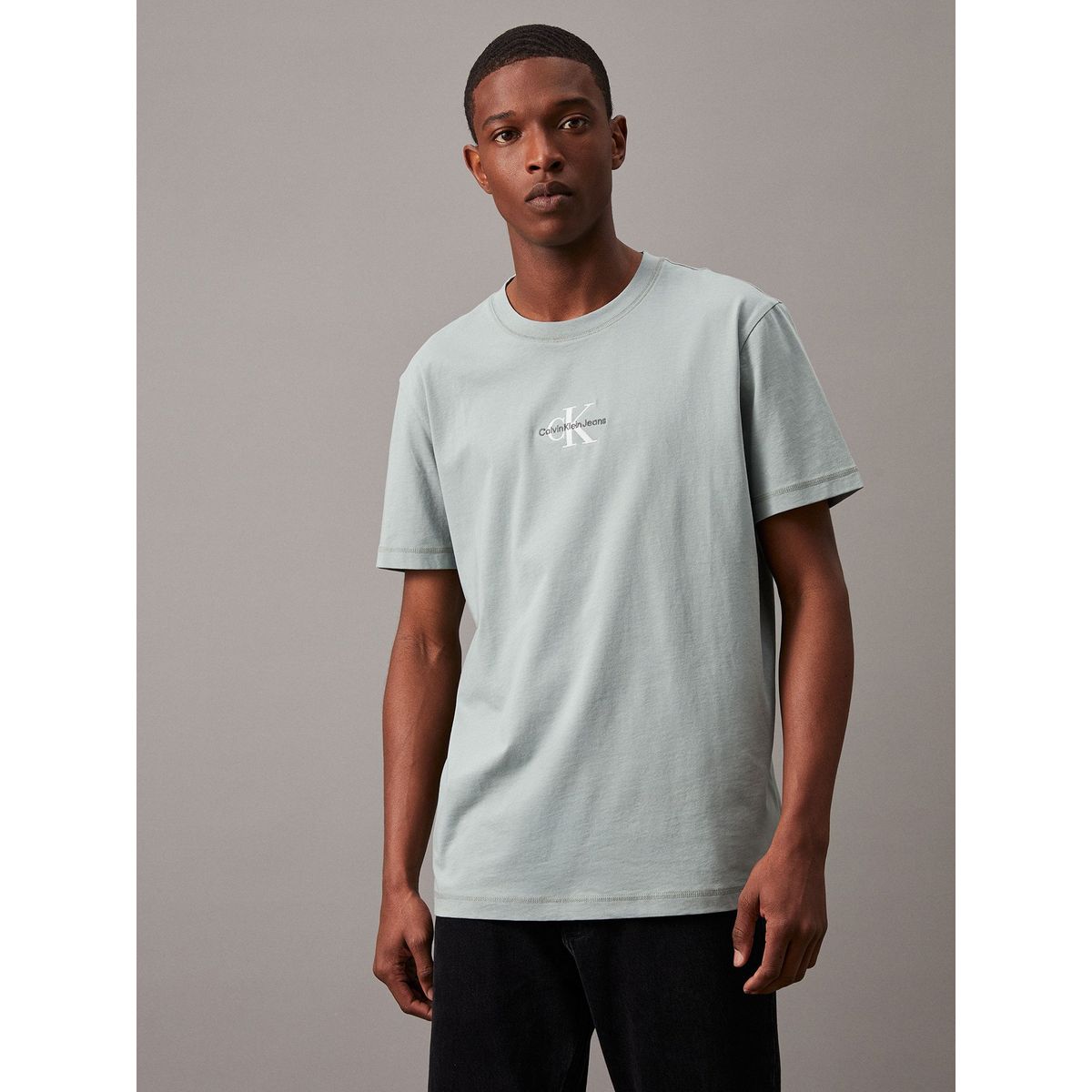 CALVIN KLEIN - Polera Monologo Verde Calvin Klein