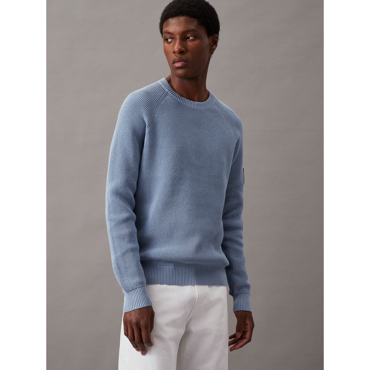CALVIN KLEIN - Sweater Badge Easy Multicolor Calvin Klein
