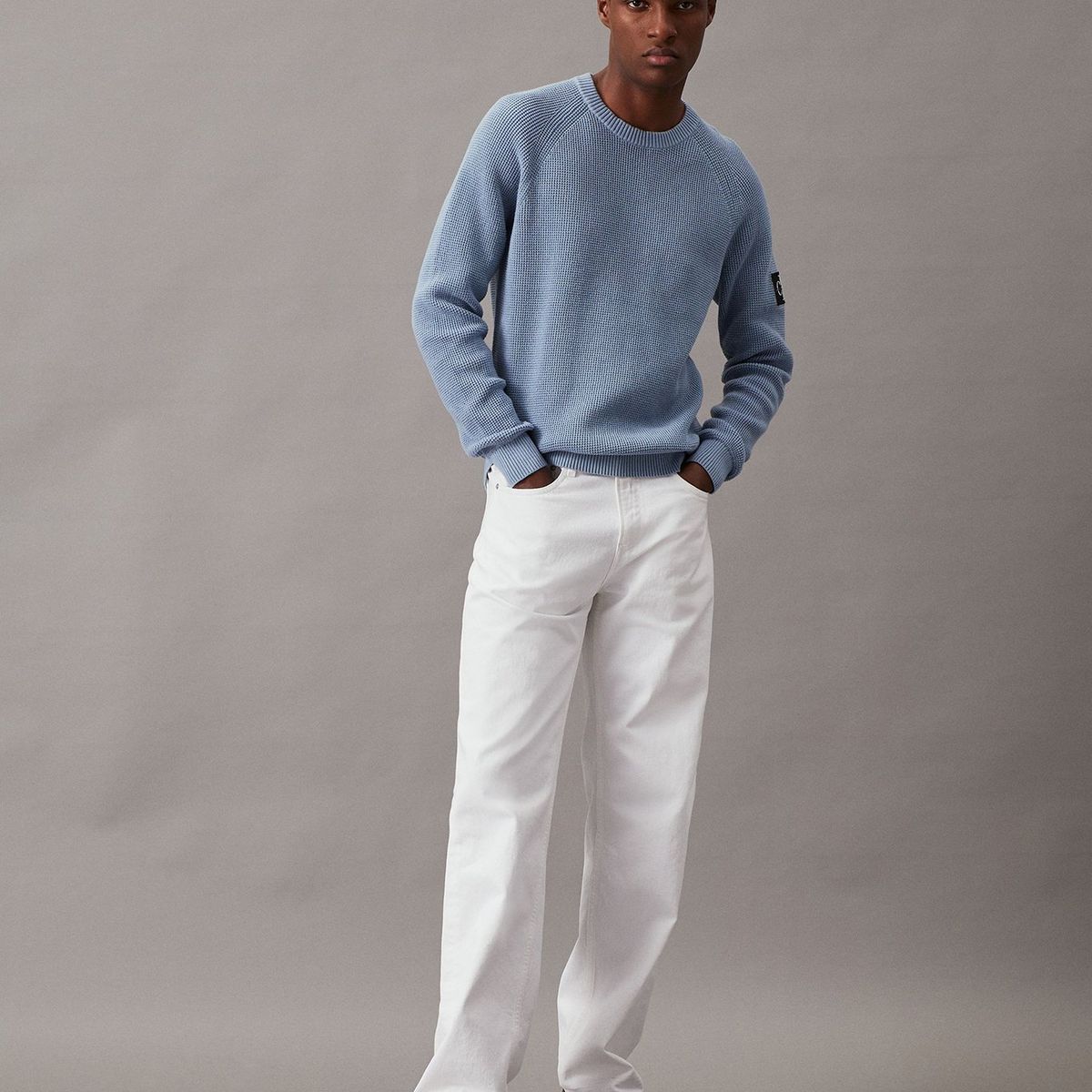 CALVIN KLEIN - Sweater Badge Easy Multicolor Calvin Klein