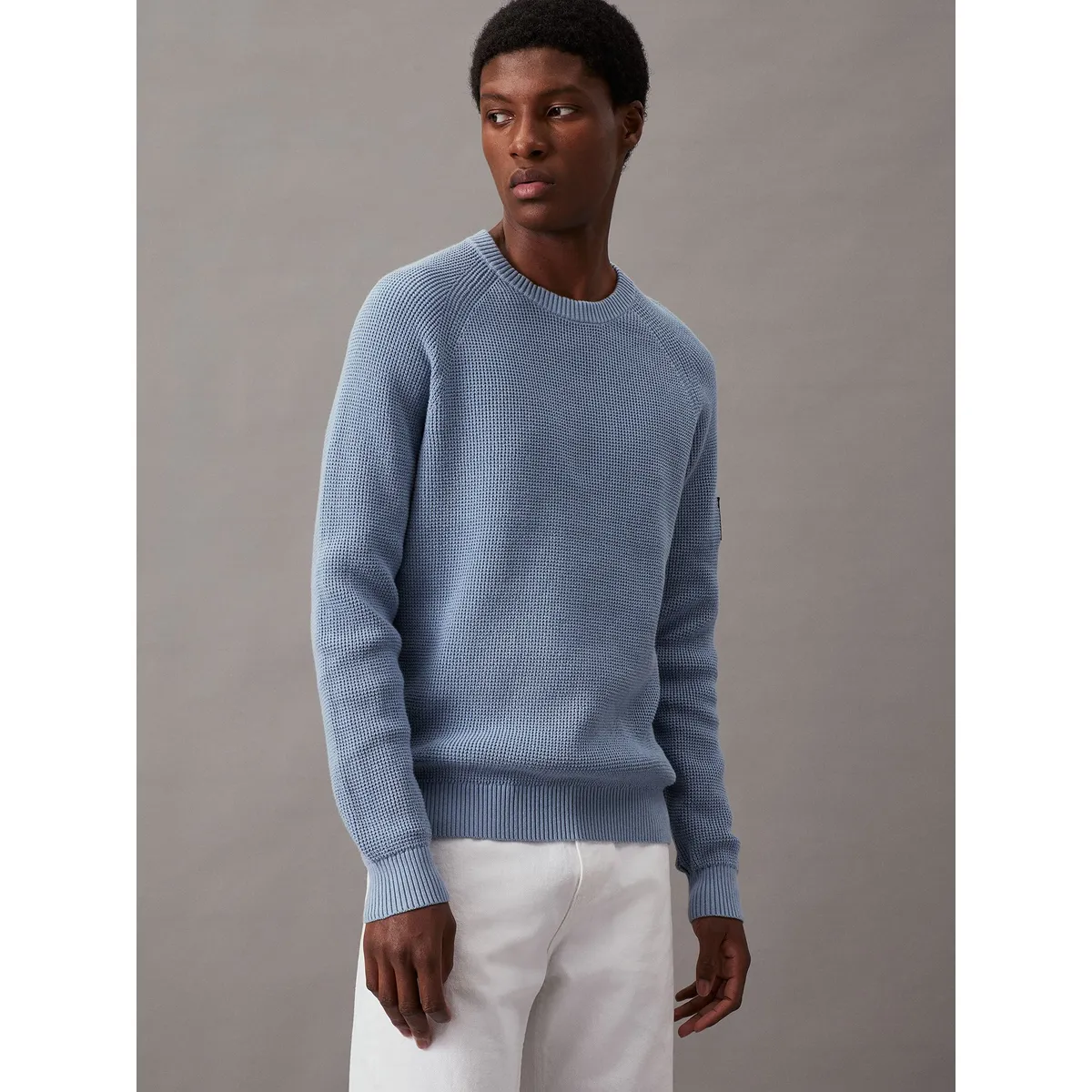 CALVIN KLEIN - Sweater Badge Easy Multicolor Calvin Klein