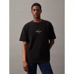 CALVIN KLEIN - Polera City Grid Negro