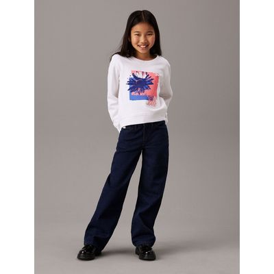 Imagen 2 del producto Polerón Niña Flower Graphic Blanco