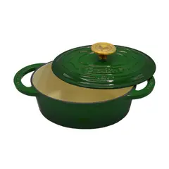 LA CREOLE - Olla ovalada Ø29 cm 4 Lts Vert Émeraude La Créole