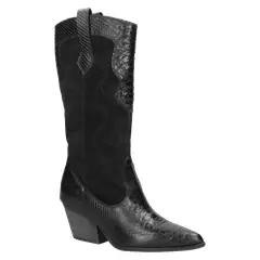 MJUS - Bota Vaquero Mujer Negro