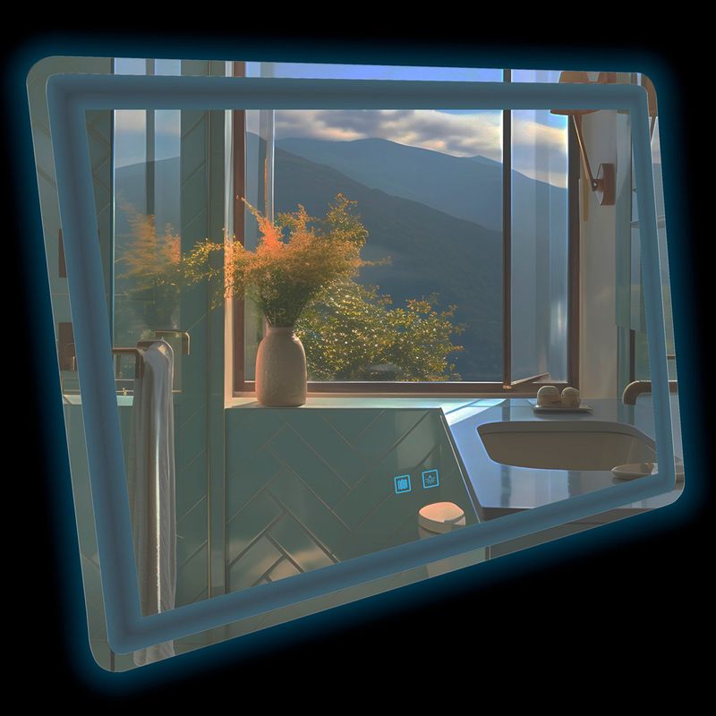 JOYTEK - Espejo Led Rectangular Touch con Antiempañante Joytek 100x75 cm