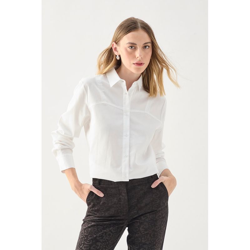ASH - Blusa Lisa Crudo Ash
