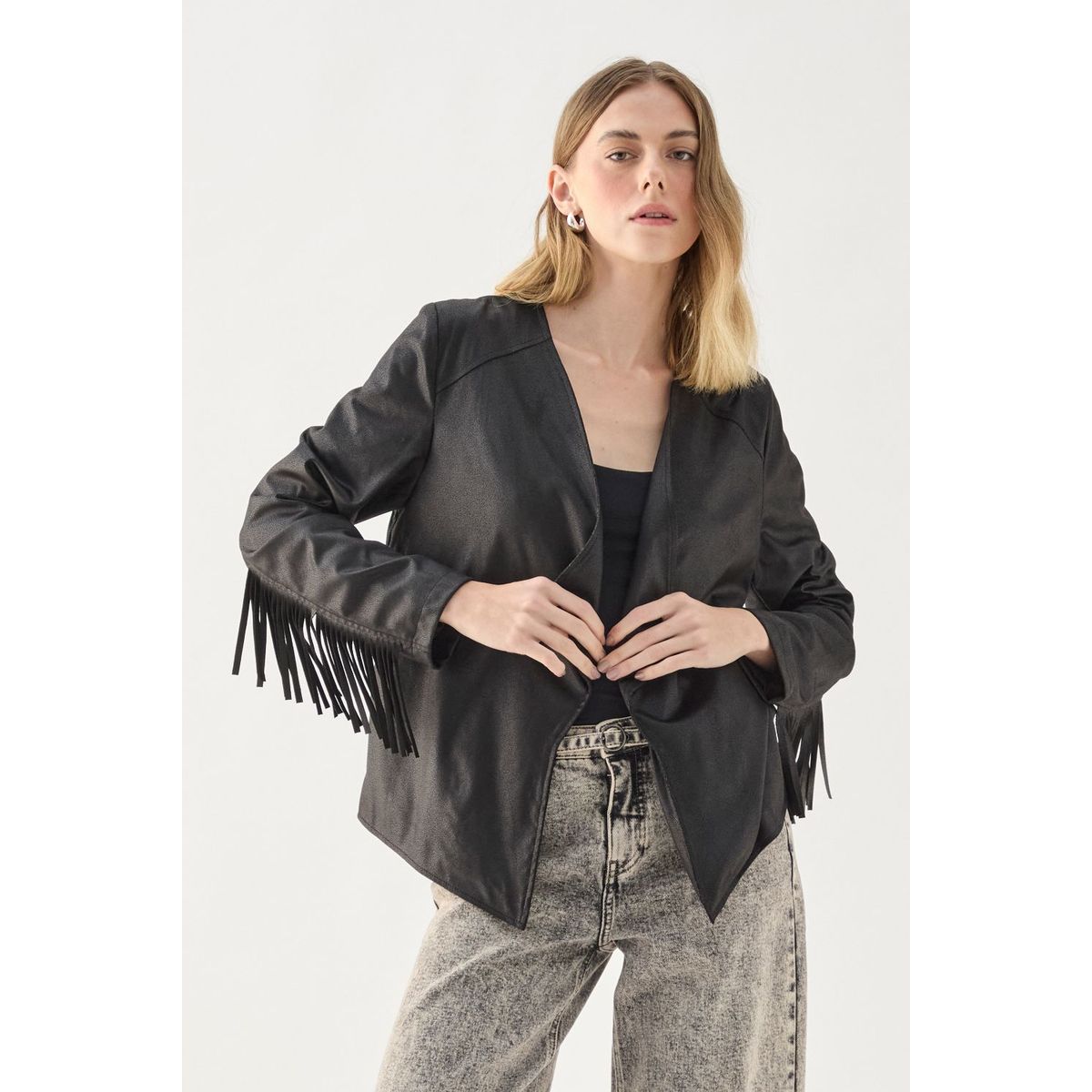 ASH - Tapado Abierto Negro Mujer Ash