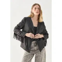 ASH - Tapado Abierto Negro Mujer