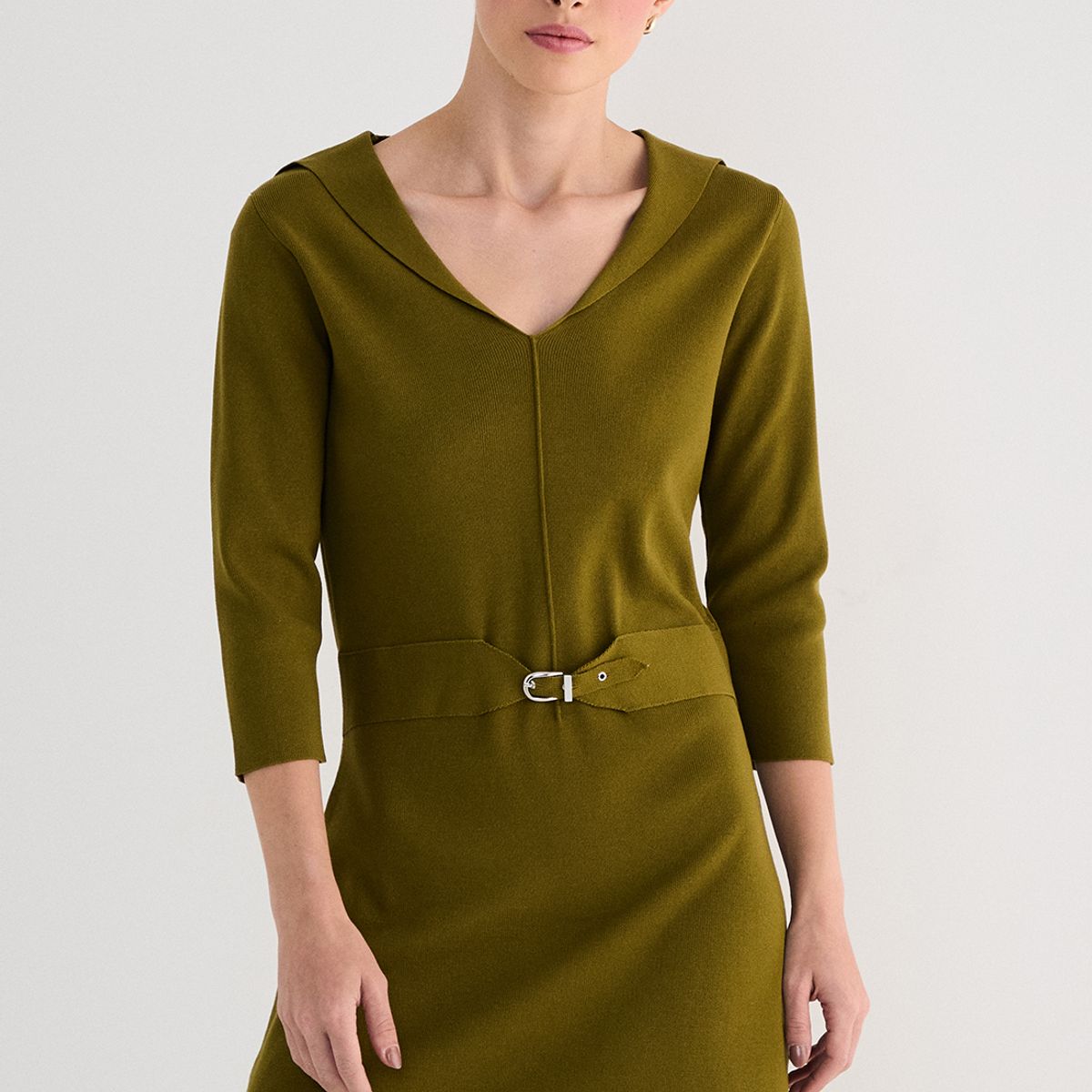 ASH - Vestido Corto Verde Musgo Mujer Ash