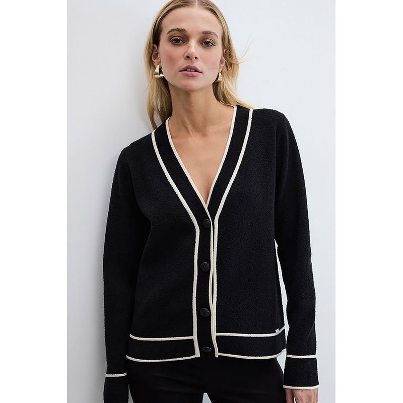 ASH - Cardigan Negro Mujer Ash