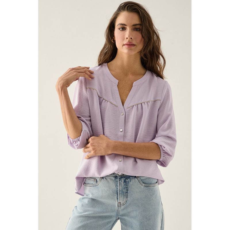 ASH - Blusa Lisa Lila Ash