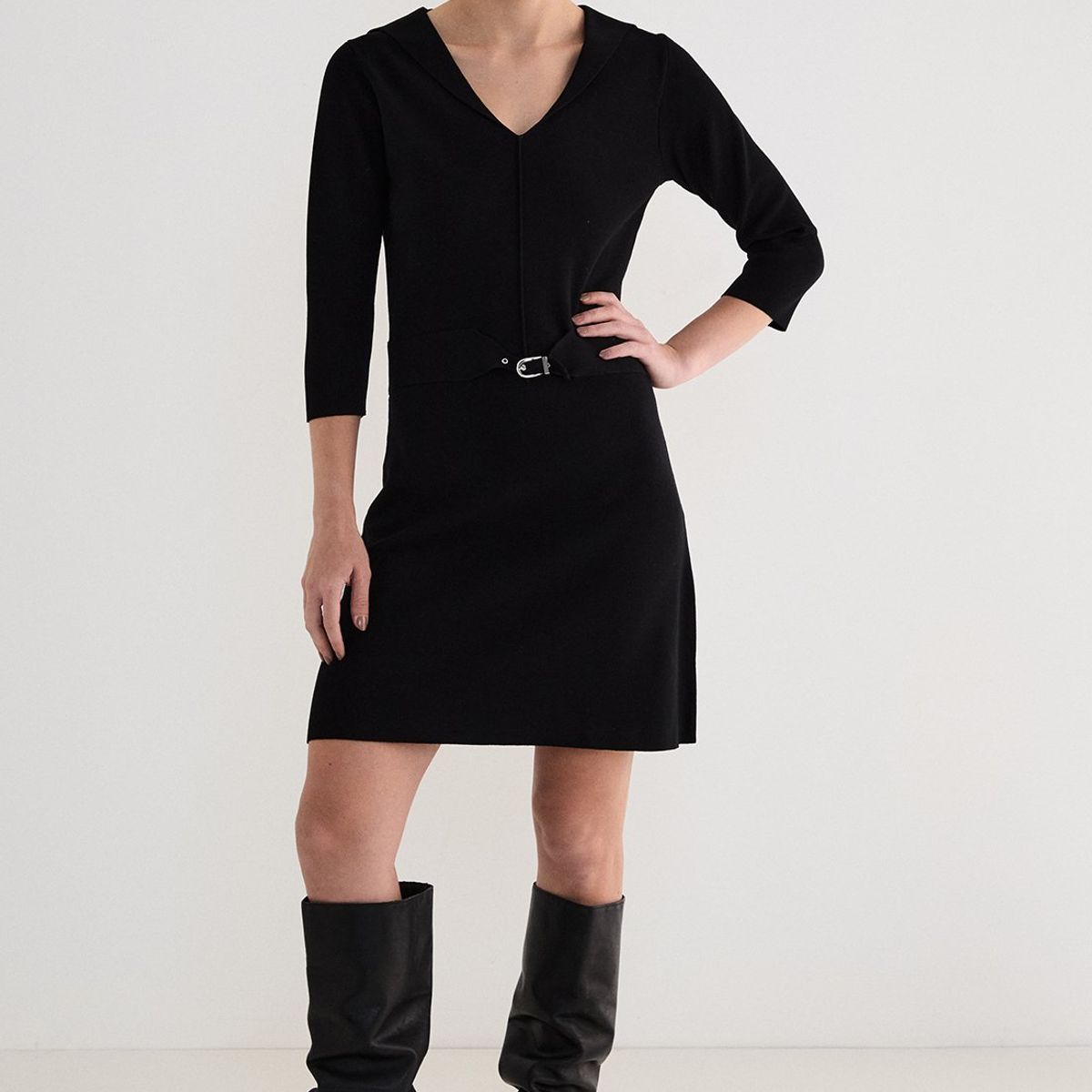 ASH - Vestido Corto Negro Mujer Ash