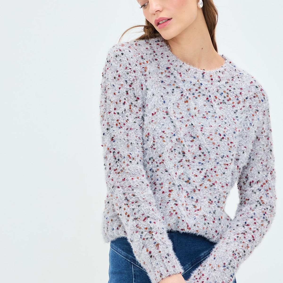 IO - Sweater Gris Mujer Io