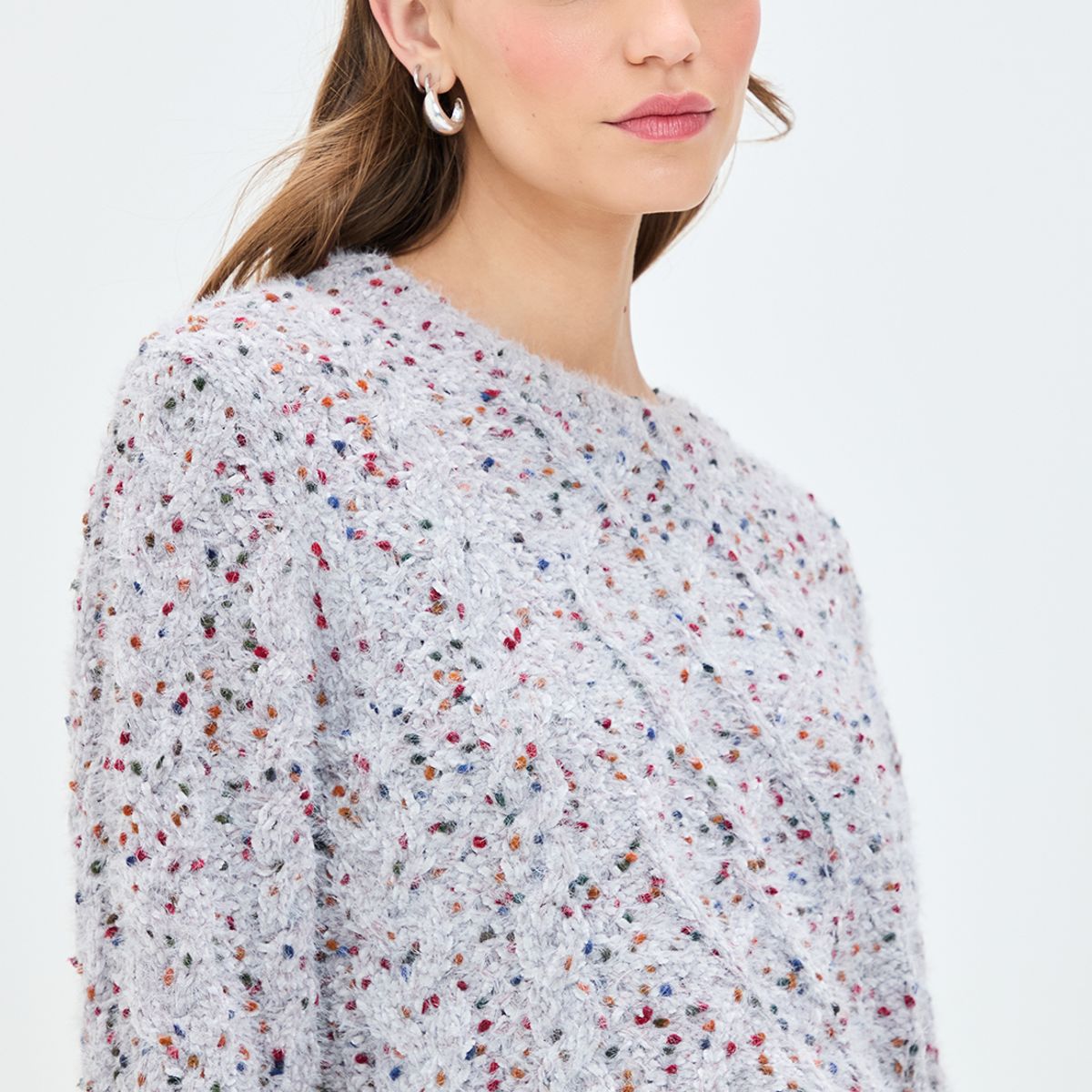 IO - Sweater Gris Mujer Io