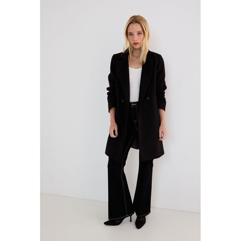 ASH - Abrigo Negro Mujer Ash