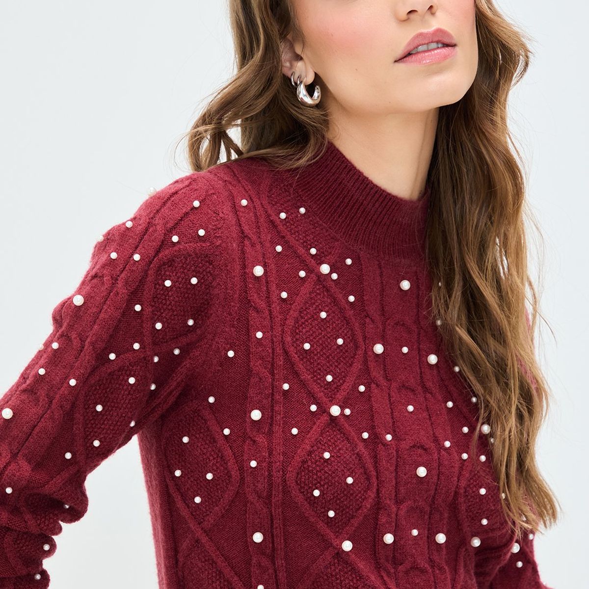 IO - Sweater Burdeo Mujer Io