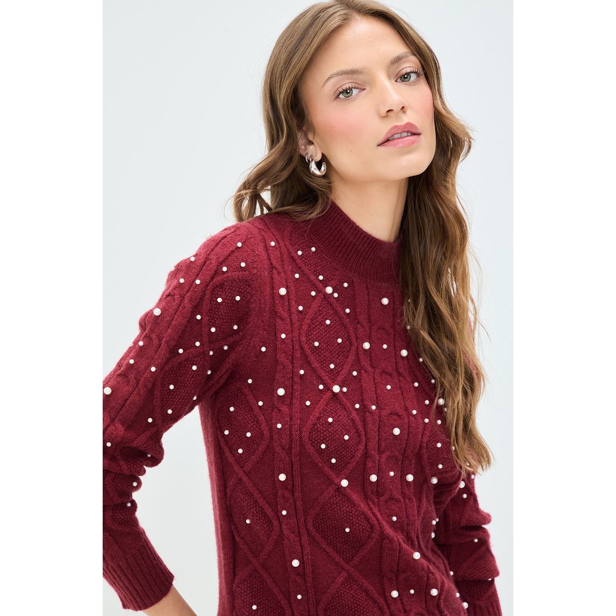 IO - Sweater Burdeo Mujer Io