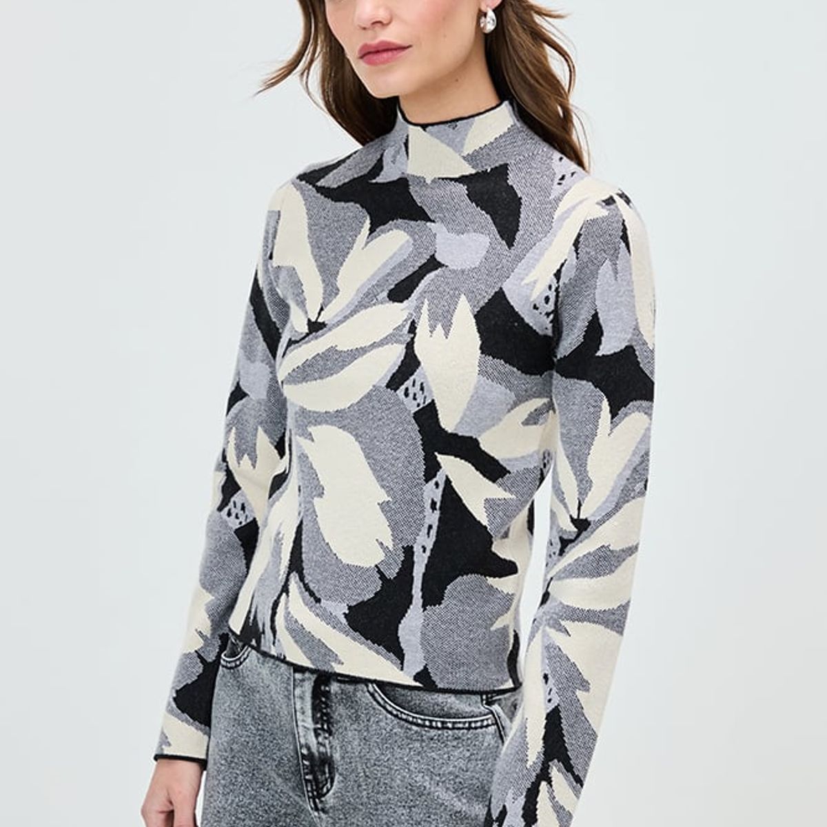 IO - Sweater Gris Marengo Mujer Io