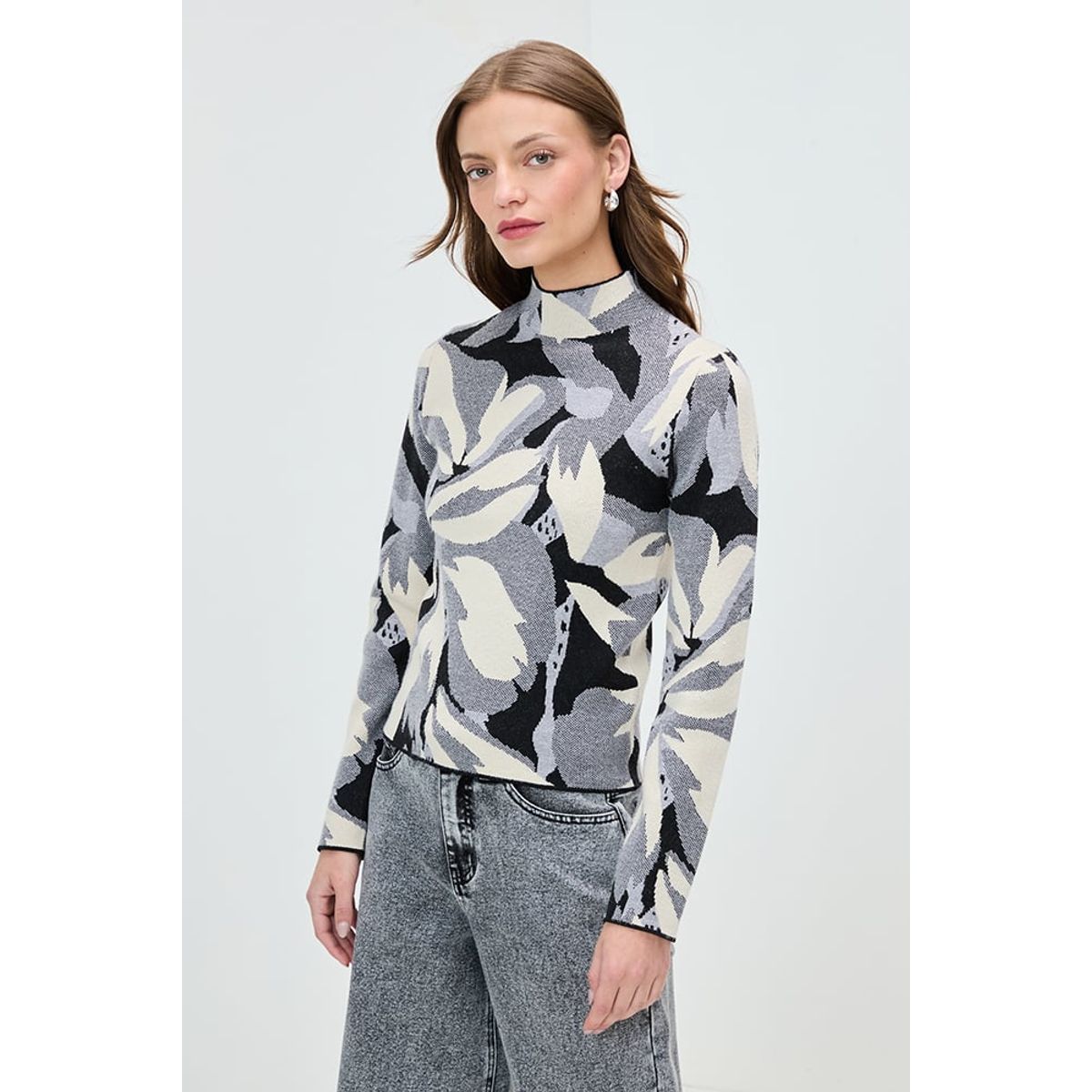 IO - Sweater Gris Marengo Mujer Io