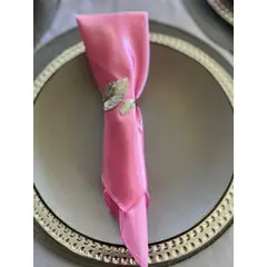 TERRA ESTILO - Servilleta de raso rosado