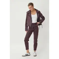 IO - Jeans Liso Burdeo