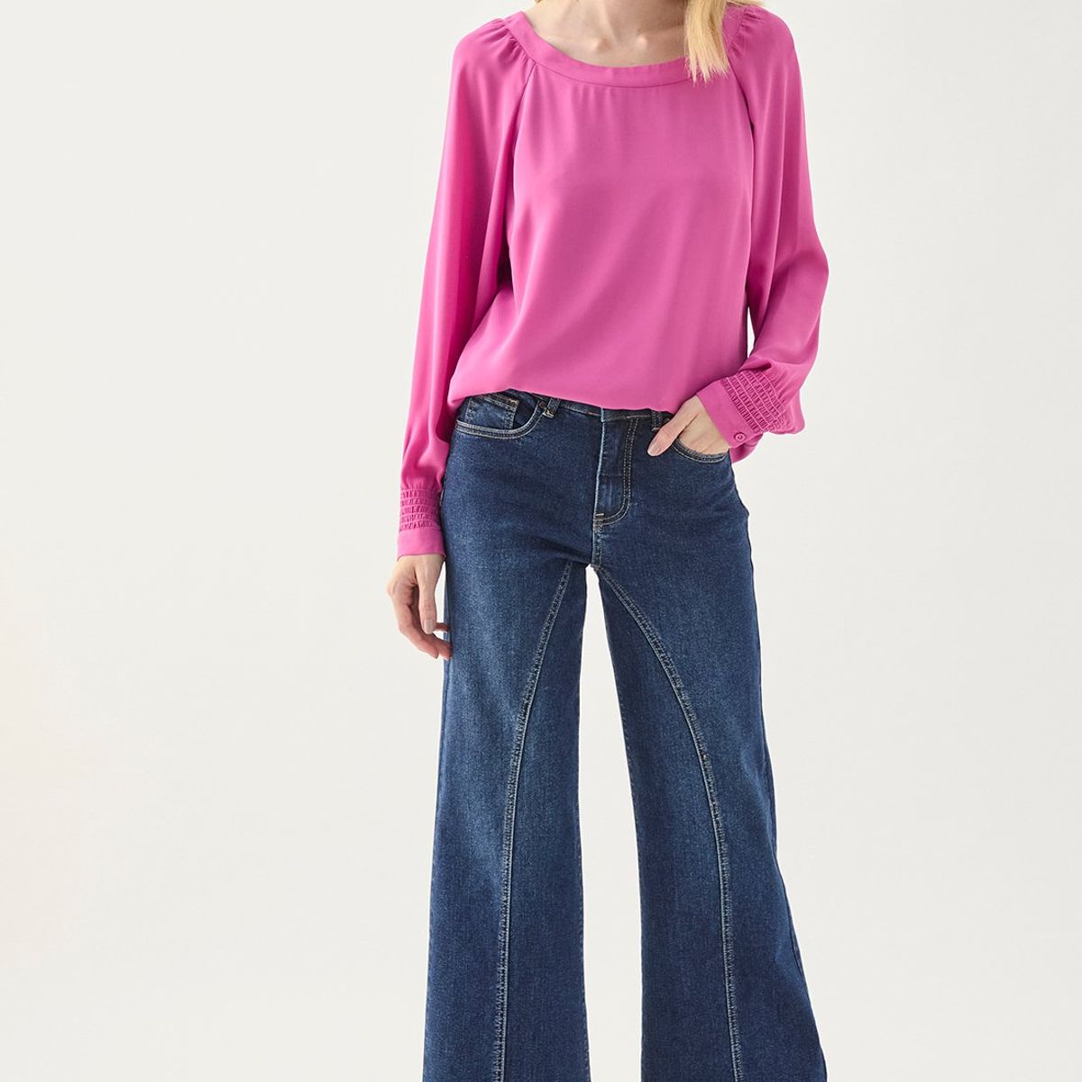 ASH - Blusa Manga Larga Morado Mujer Ash