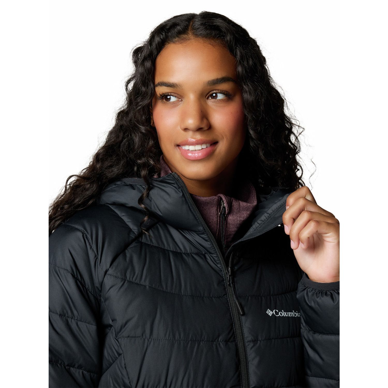 COLUMBIA Parka Mujer Powder Lite Ii Mid Negro COLUMBIA | Falabella