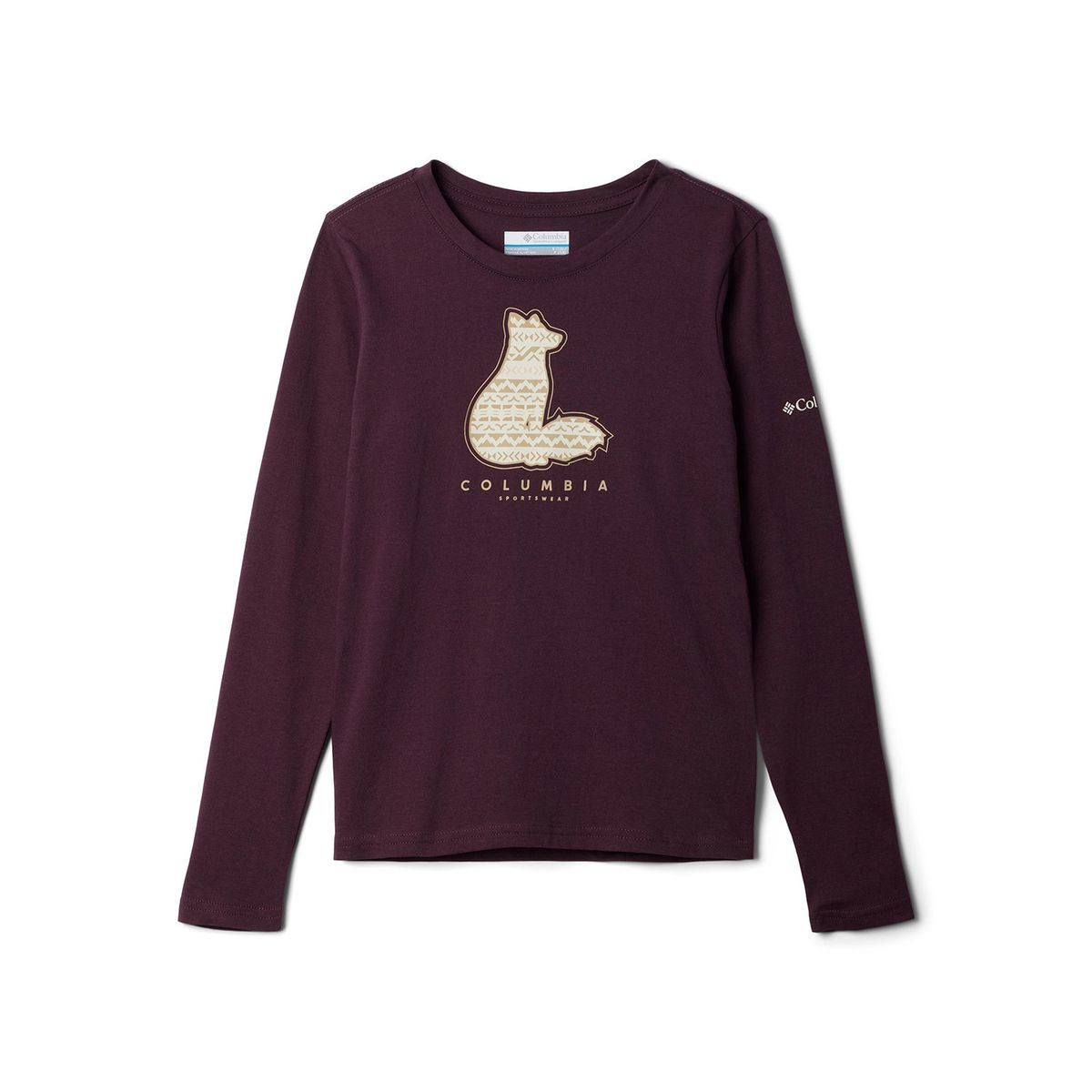 COLUMBIA - Polera Manga Larga Niña Hazeldel Hill Morado COLUMBIA