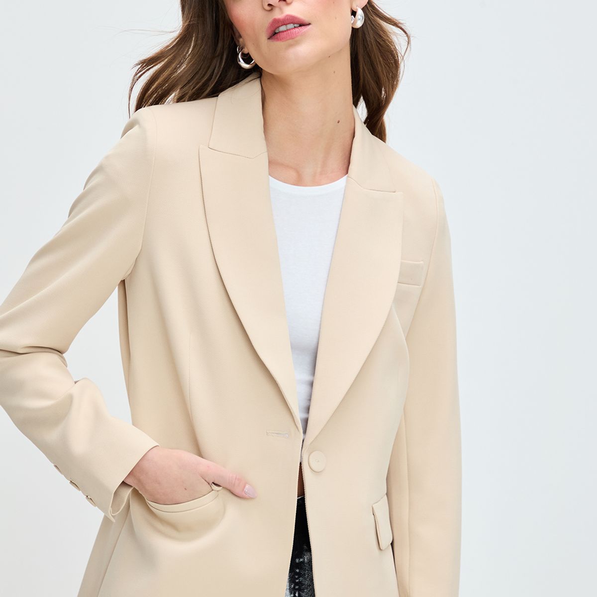 IO - Blazer Beige Mujer Io