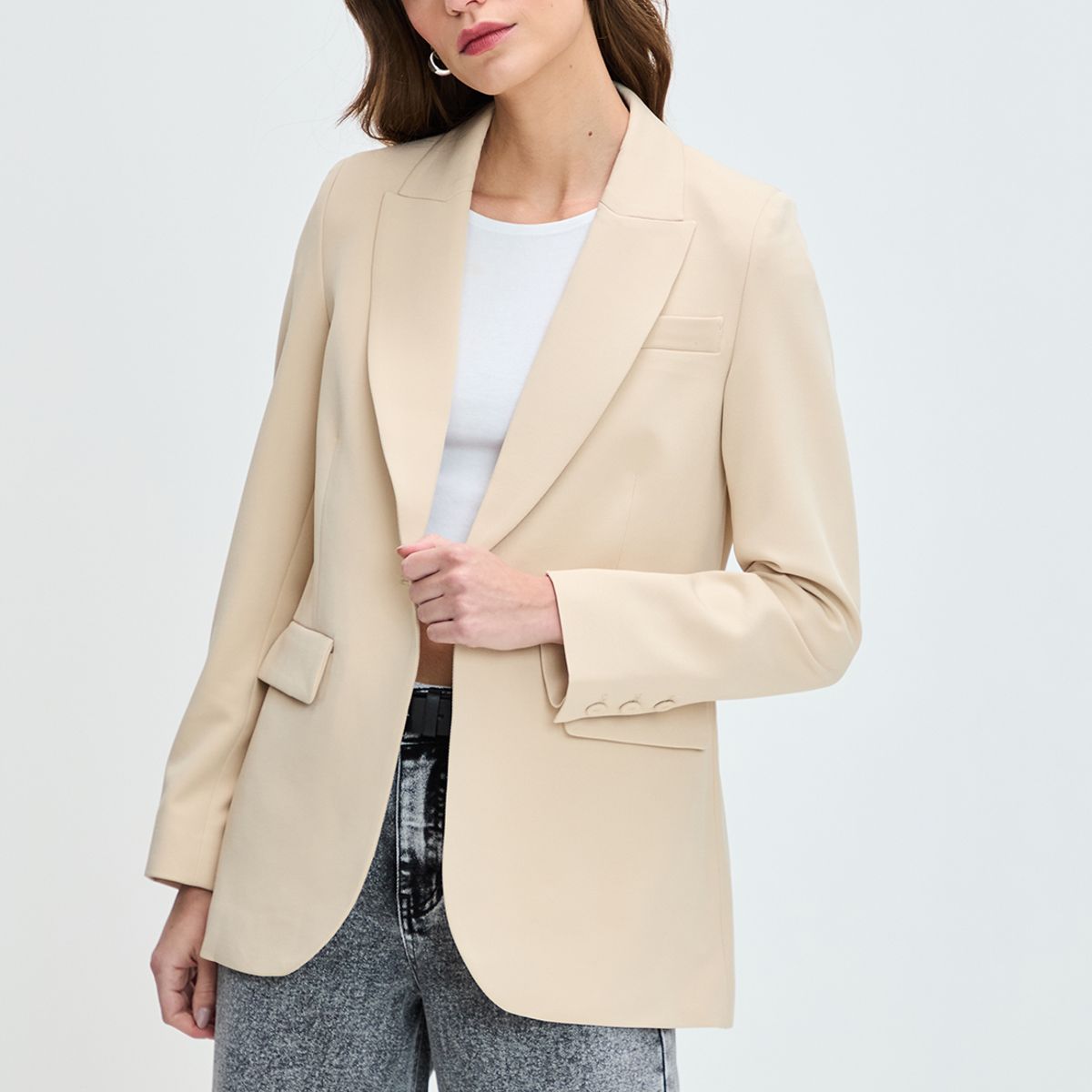 IO - Blazer Beige Mujer Io