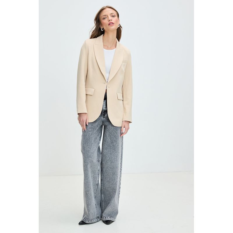 IO - Blazer Liso Beige iO