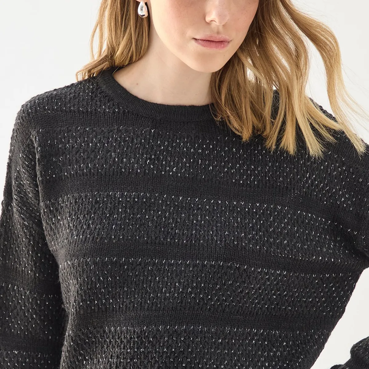 ASH - Blusa Manga Larga Café Moro Mujer Ash