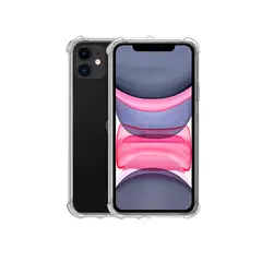 GENERICO - CARCASA TRANSPARENTE PARA CELULAR IPHONE 11 ANTIGOLPE
