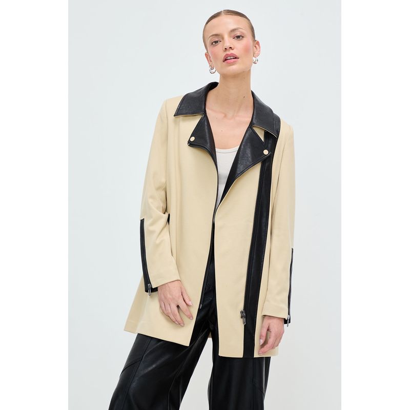 IO - Chaqueton Beige Mujer Io