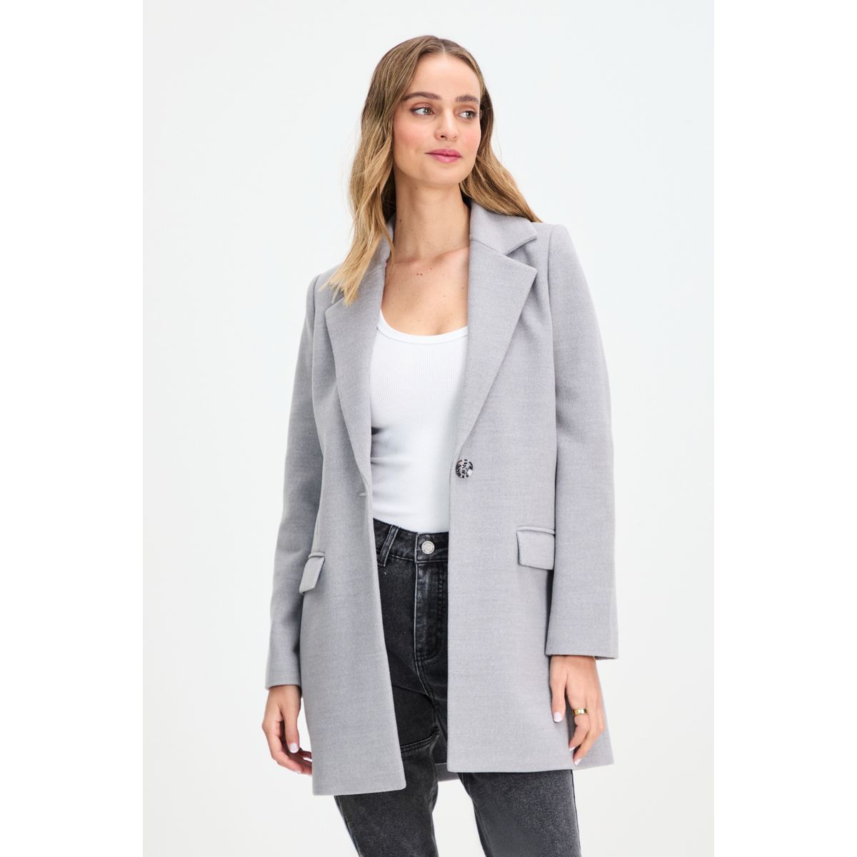 IO - Chaqueton Gris Mujer Io