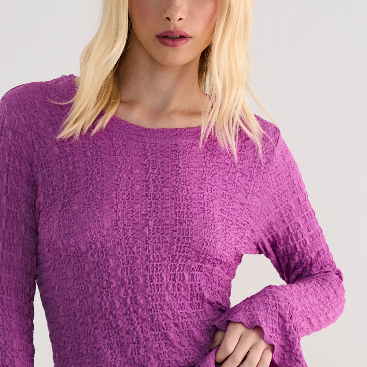 ASH - Polera Manga Larga Morado Mujer Ash