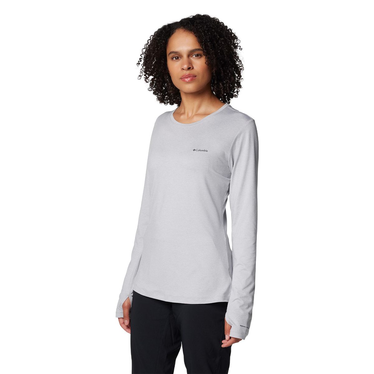 COLUMBIA - Polera Manga Larga Mujer Sloan Ridge Gris COLUMBIA