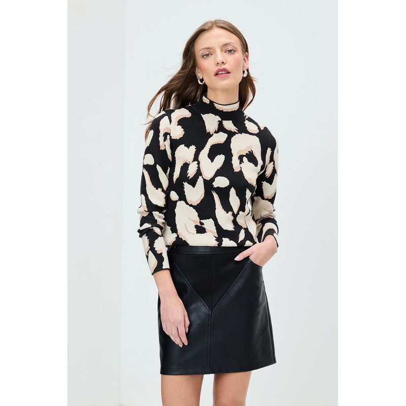 IO - Sweater Negro Mujer Io