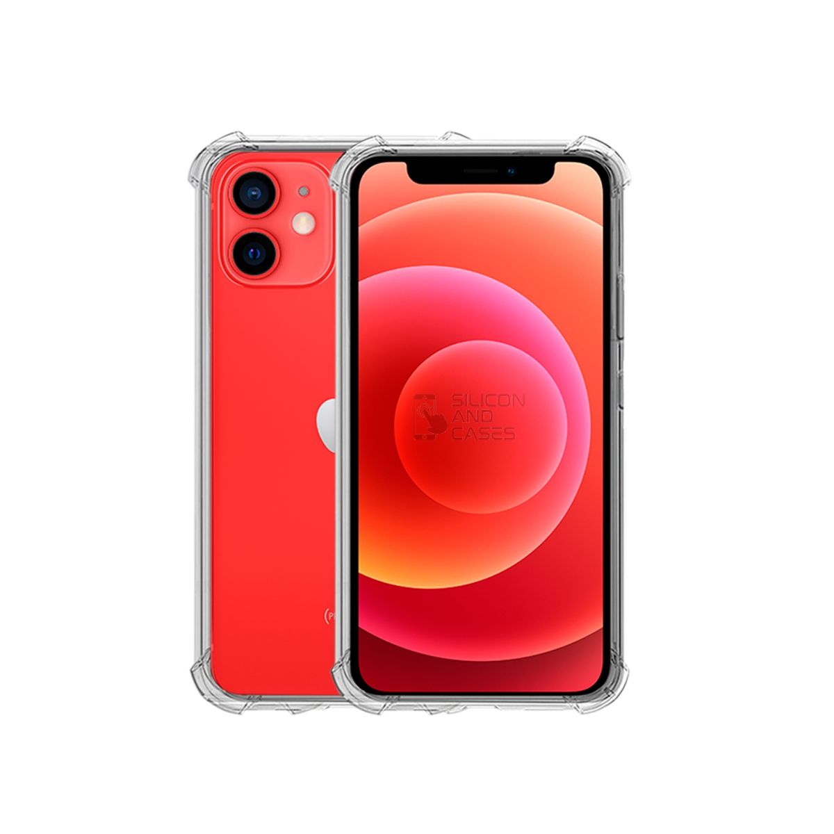 GENERICO - CARCASA TRANSPARENTE PARA CELULAR IPHONE 12 MINI ANTIGOLPE