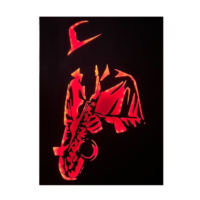 GENERICO - Cuadro Retroiluminado modelo Saxofonista