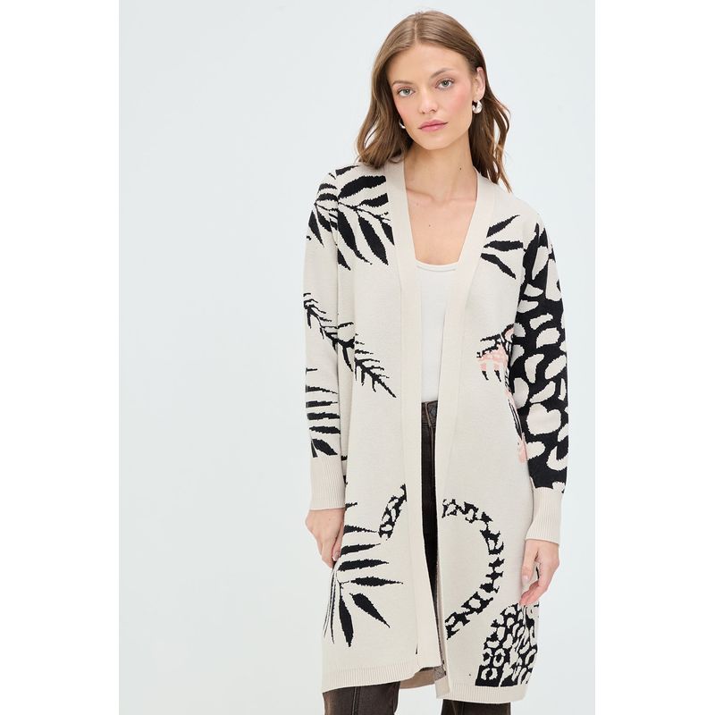 IO - Cardigan Beige Mujer Io