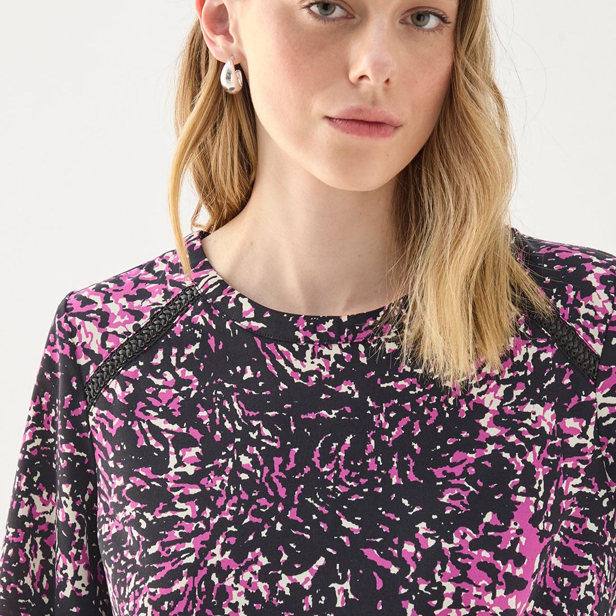 ASH - Blusa Manga Larga Morado Mujer Ash