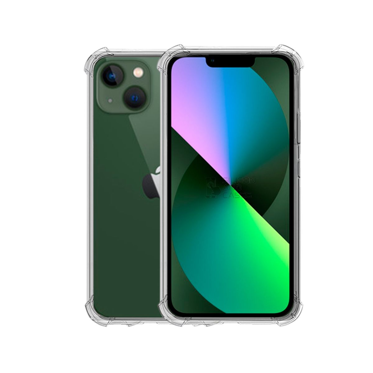 GENERICO - CARCASA TRANSPARENTE PARA CELULAR IPHONE 13 ANTIGOLPE