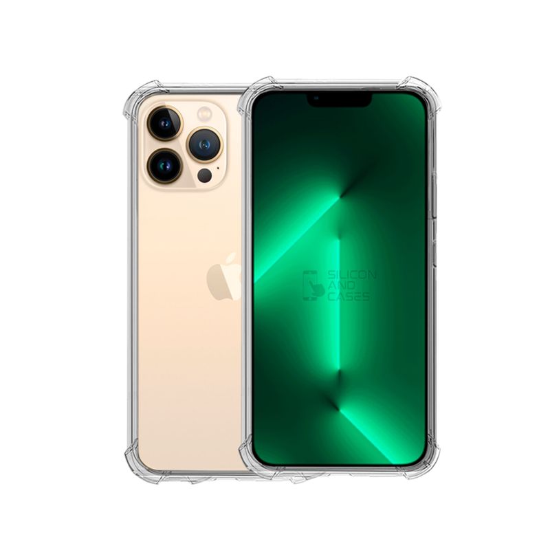 GENERICO - CARCASA TRANSPARENTE PARA CELULAR IPHONE 13 PRO MAX ANTIGOLPE