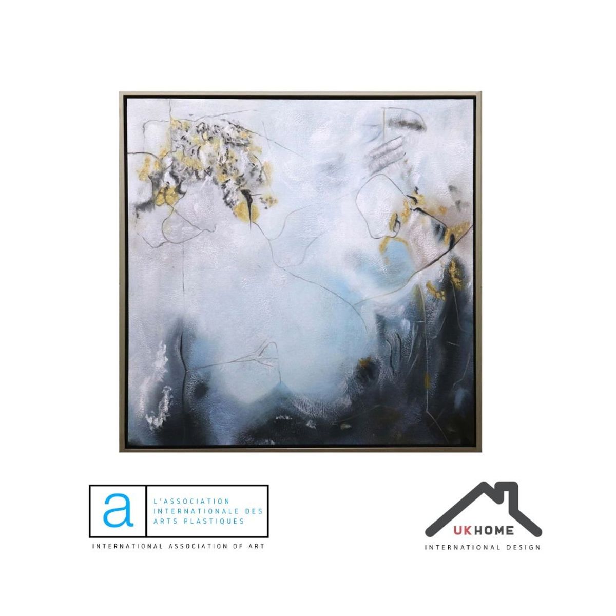 GENERICO - Cuadro abstracto decorativo 120 x 120