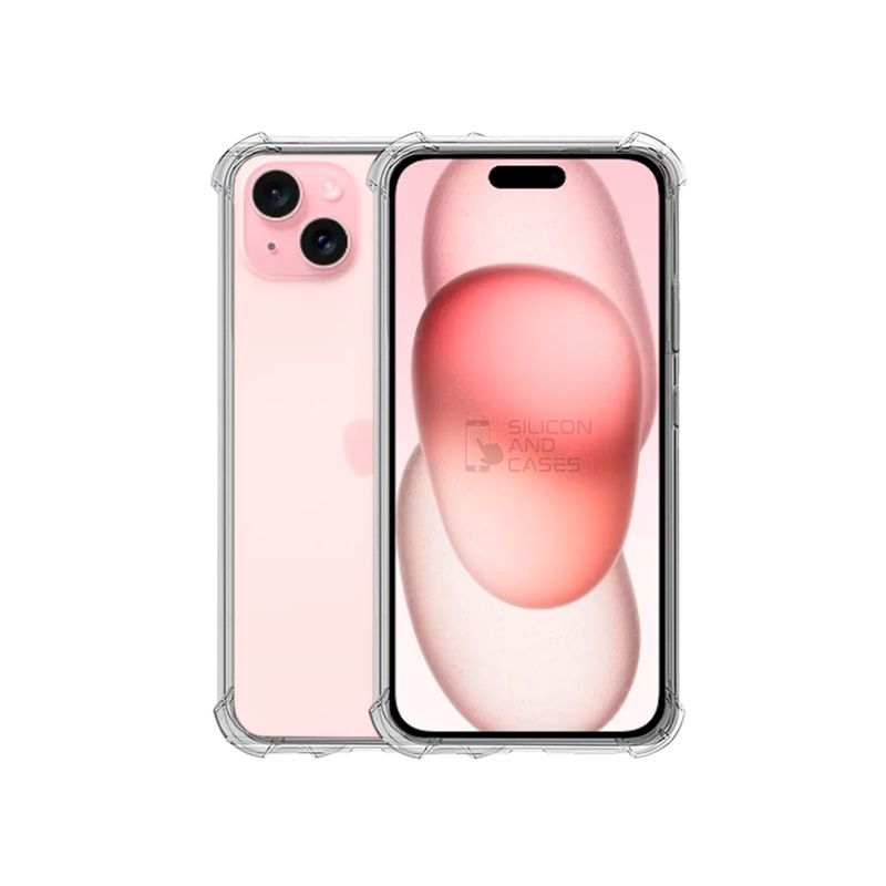 GENERICO - CARCASA TRANSPARENTE PARA CELULAR IPHONE 15 PLUS ANTIGOLPE