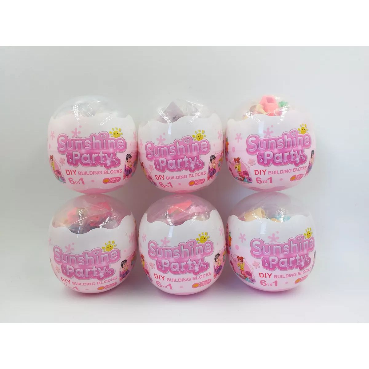 GENERICO - Caja 12 Huevos Sunshine Party Concierto Para Niñas Bloques